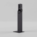Pied de borne kiosk sur socle – vue 1