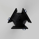 Borne kiosk triple face – vue 1