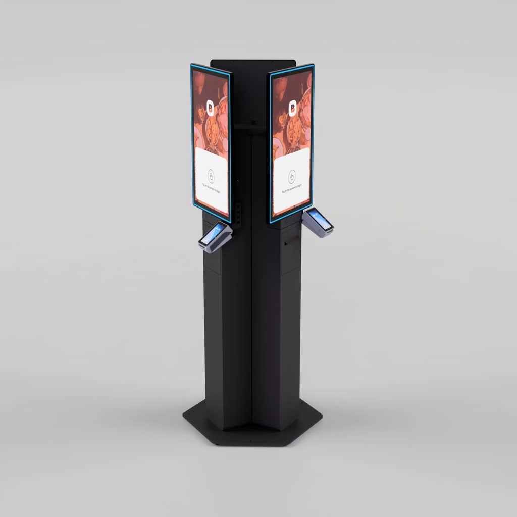Borne kiosk triple face – vue 2