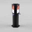 Borne kiosk triple face – vue 2