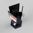 Borne kiosk triple face – vue 3