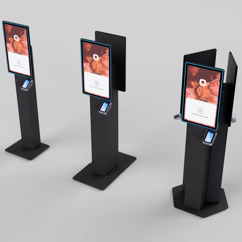 [3SIDED+3*FLOORPRO] Borne kiosk triple face